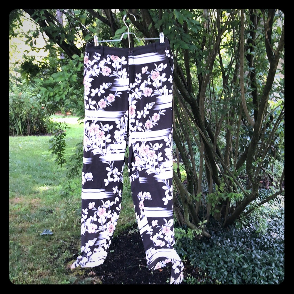 Floral joggers